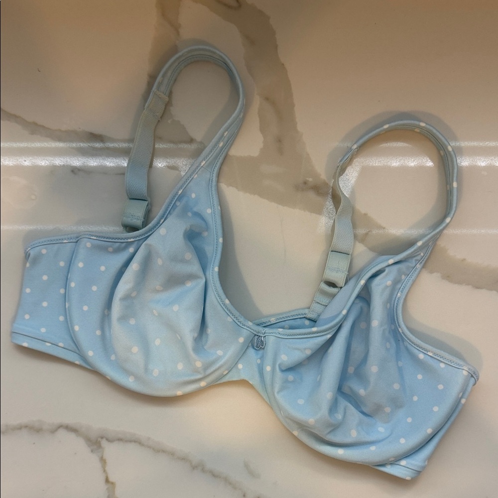 Bali Light Blue Polka Dot Underwire Bra